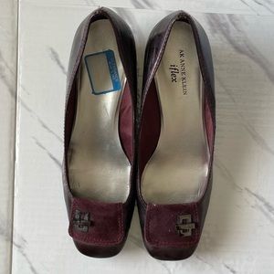 Womens Size 10 Anne Klein Maroon Wedge Heels! GENTLY USED!!